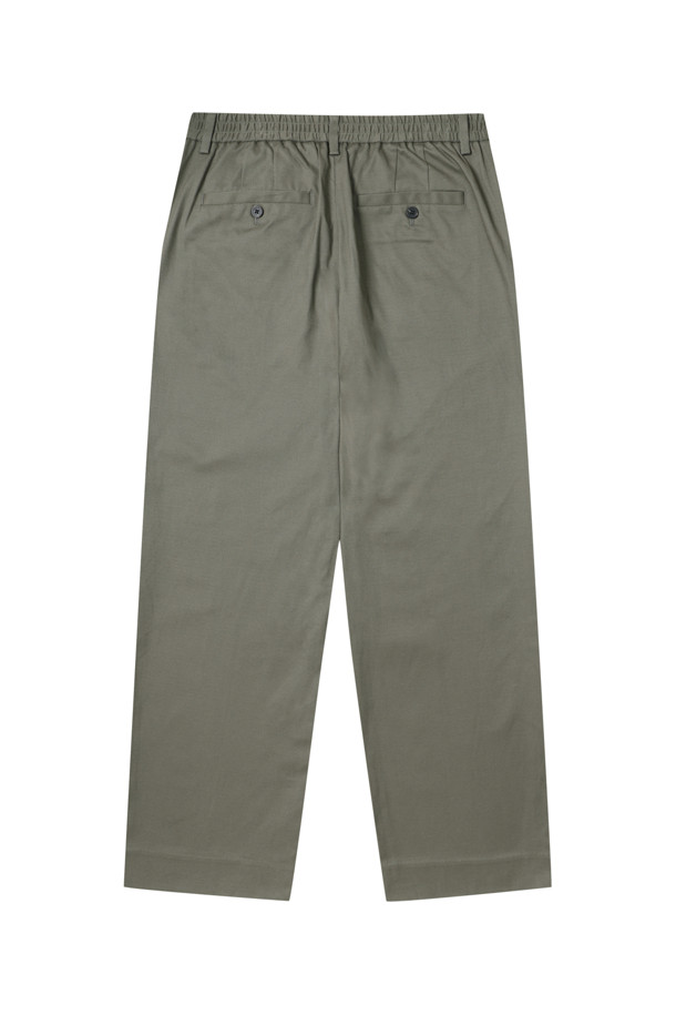 CUSTOMELLOW - 팬츠 - [Outlet] Khaki Straight Fit Cotton Pants