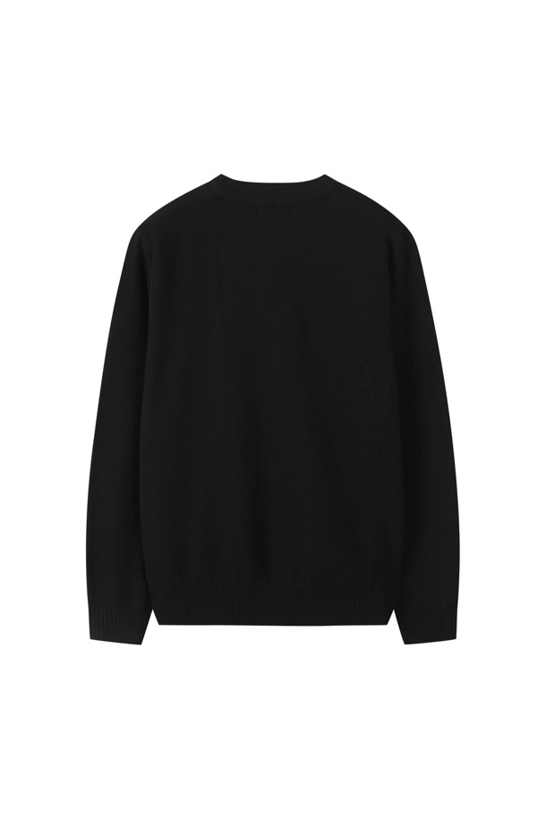 CUSTOMELLOW - 니트/가디건 - [Outlet] Black Honeycomb Sweater