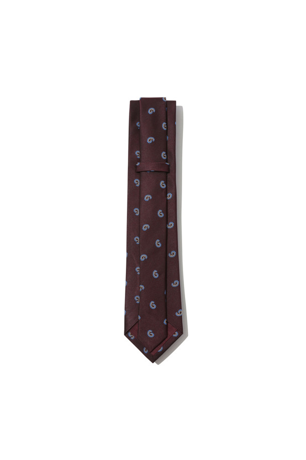 CUSTOMELLOW - 타이 - wine paisley pattern tie