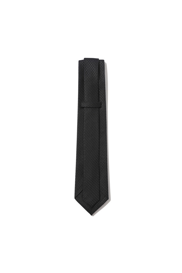 CUSTOMELLOW - 타이 - Black Silk Tie