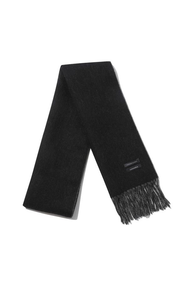 CUSTOMELLOW - 스카프/머플러 - Black Cashmere Blended Reversible Muffler