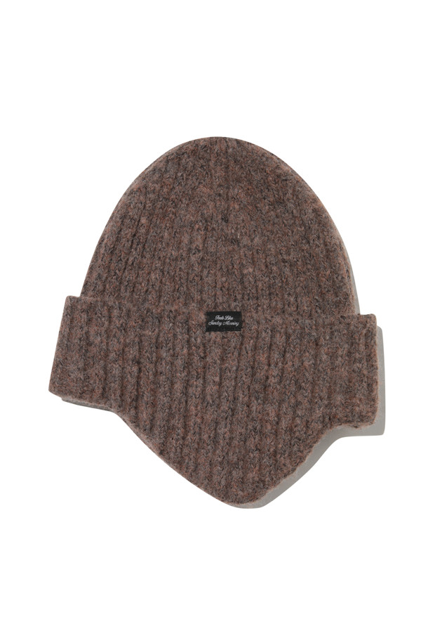 CUSTOMELLOW - 모자 - [SAY TOUCHÉ] Brown Wool Blended Beanie