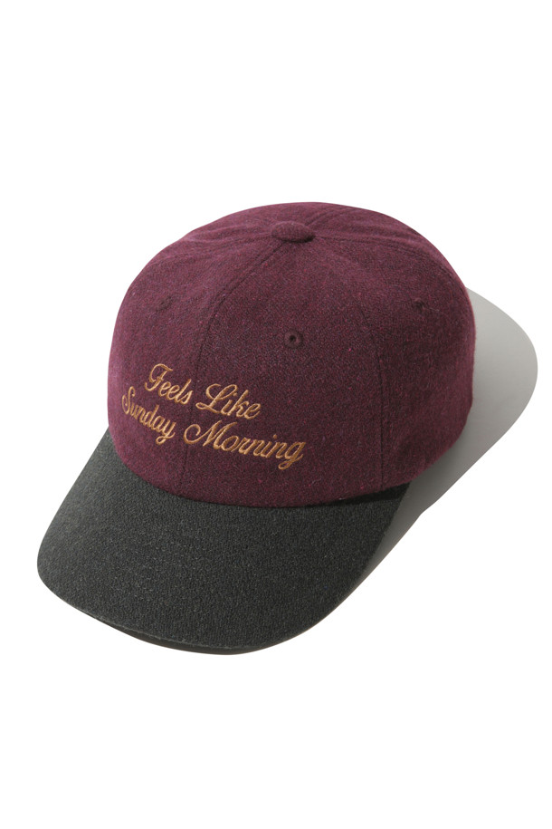 CUSTOMELLOW - 모자 - [SAY TOUCHÉ] Wine Embroidery Cap