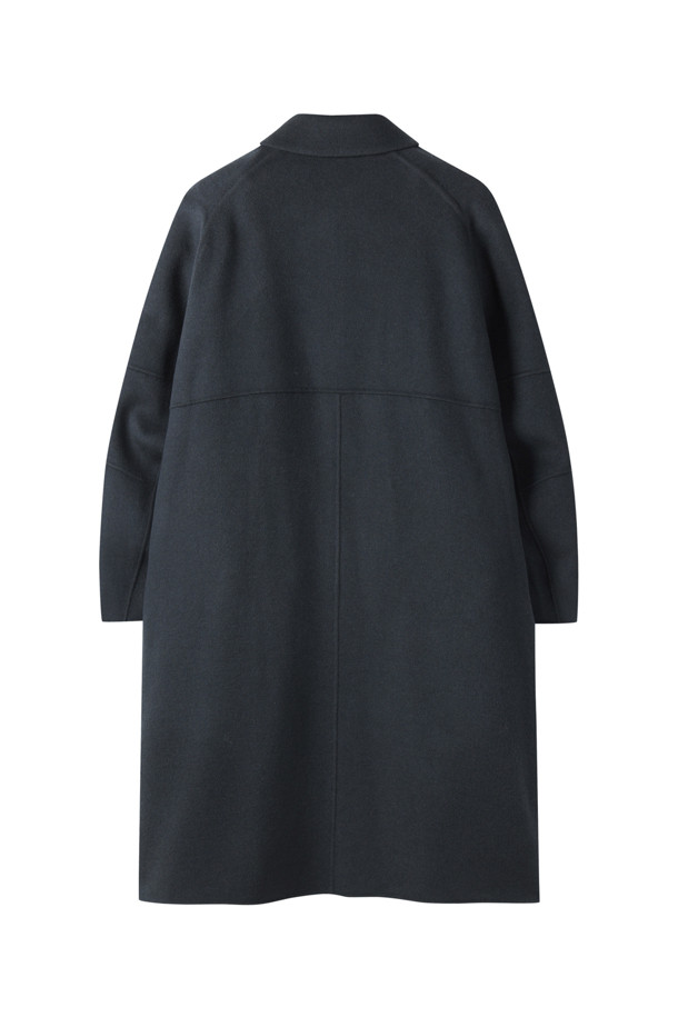 CUSTOMELLOW - 코트 - Blue Wool Balmacaan Coat