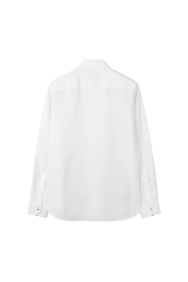 CUSTOMELLOW - 긴팔셔츠 - White Wide Collar Dress shirt