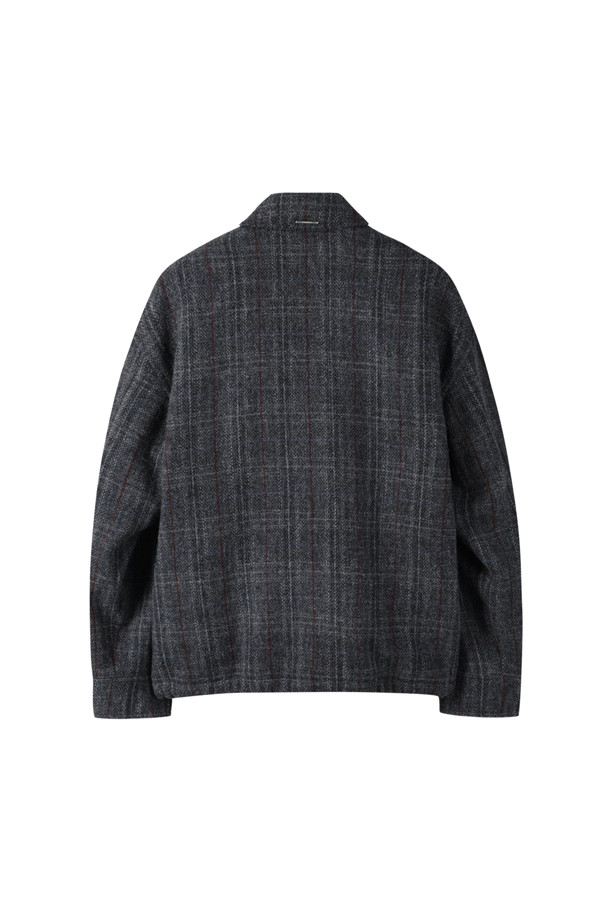 CUSTOMELLOW - 블루종/점퍼 - Grey Harristweed Wool Blouson