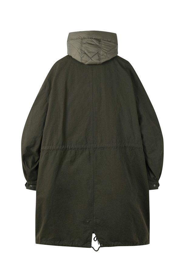 CUSTOMELLOW - 블루종/점퍼 - Khaki Hood Liner Field Coat