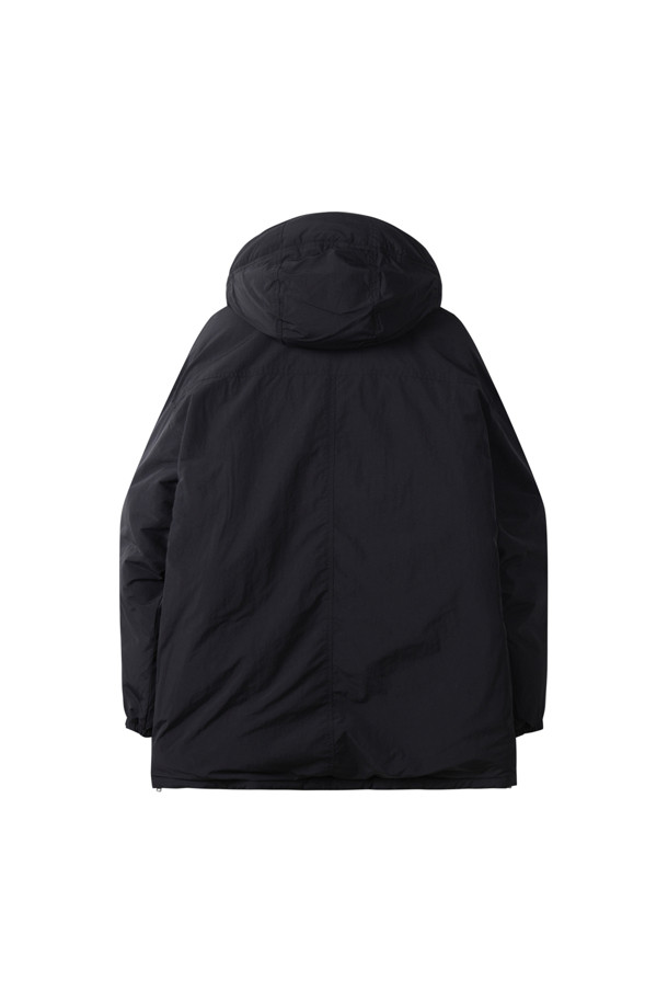 CUSTOMELLOW - 다운/패딩 - Black Oversized Fit Hood Down Parka 