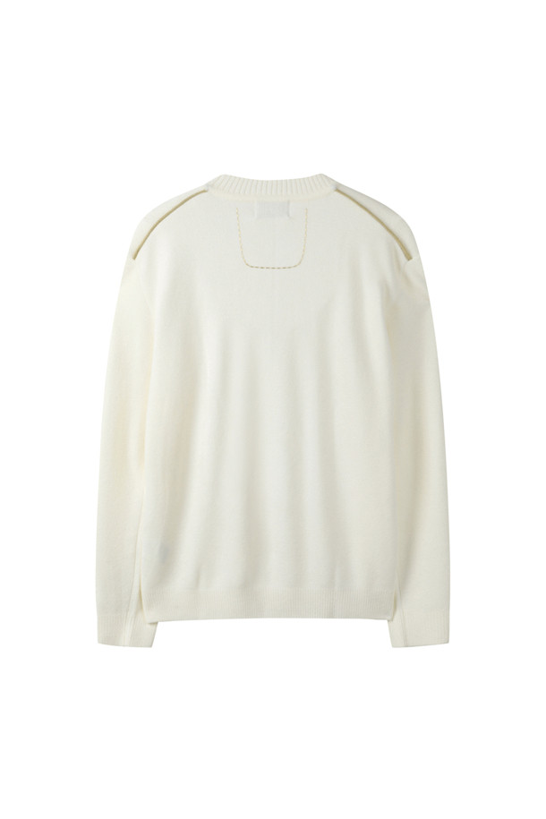 CUSTOMELLOW - 스웨터 - Ivory Chenille Sweater