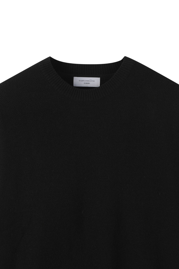 CUSTOMELLOW - 니트/가디건 - [Outlet] Black Honeycomb Sweater