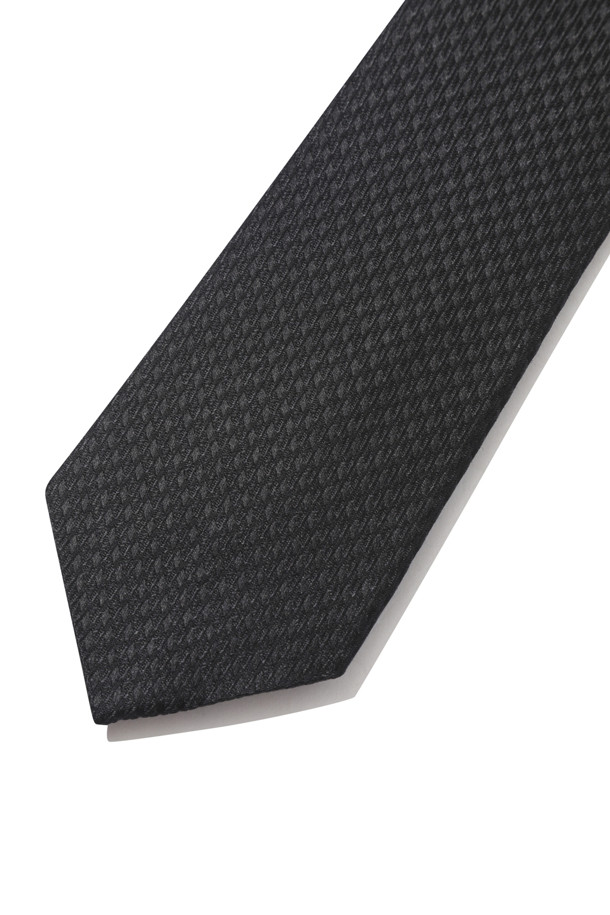 CUSTOMELLOW - 타이 - Black Silk Tie