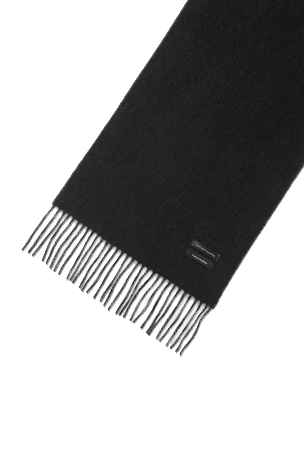 CUSTOMELLOW - 스카프/머플러 - Black Cashmere Blended Reversible Muffler