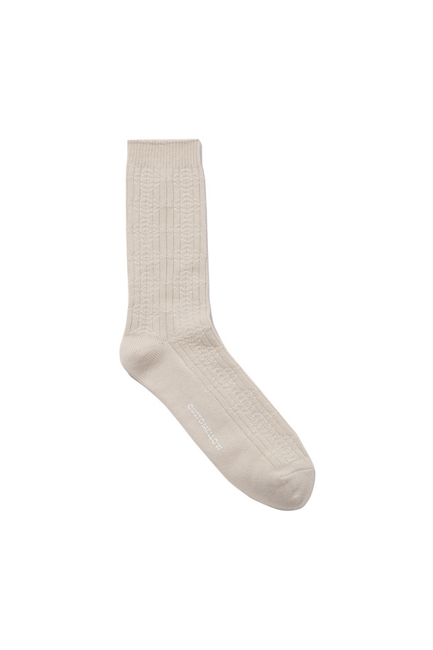 CUSTOMELLOW - 양말 - Ivory Rib Socks