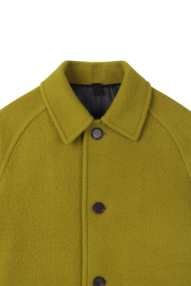 CUSTOMELLOW - 코트 - Mustard Casentino Wool Short Coat