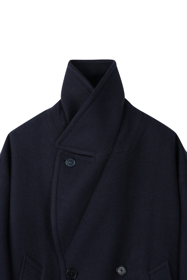 CUSTOMELLOW - 코트 - [HED MAYNER] Navy Wool Peacoat