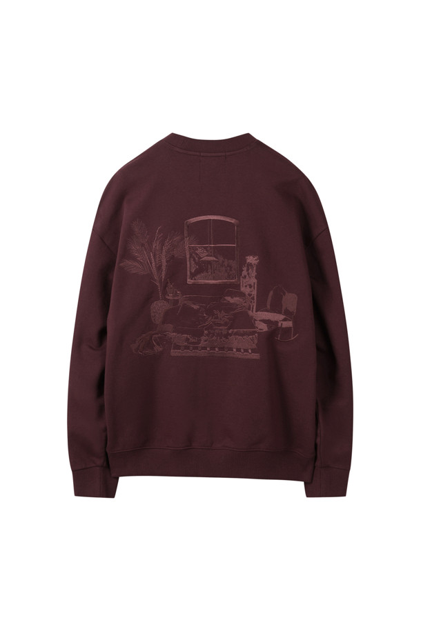 CUSTOMELLOW - 스웨트셔츠 - [SAY TOUCHÉ] Wine Setup Sweatshirt