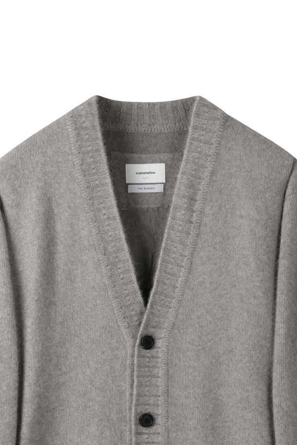 CUSTOMELLOW - 가디건 - Grey Fox Blended Cardigan