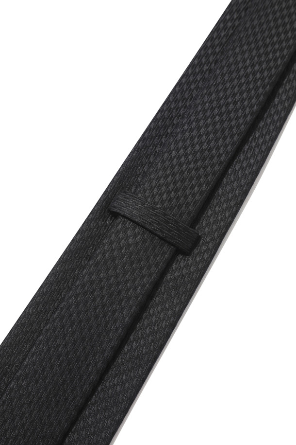 CUSTOMELLOW - 타이 - Black Silk Tie