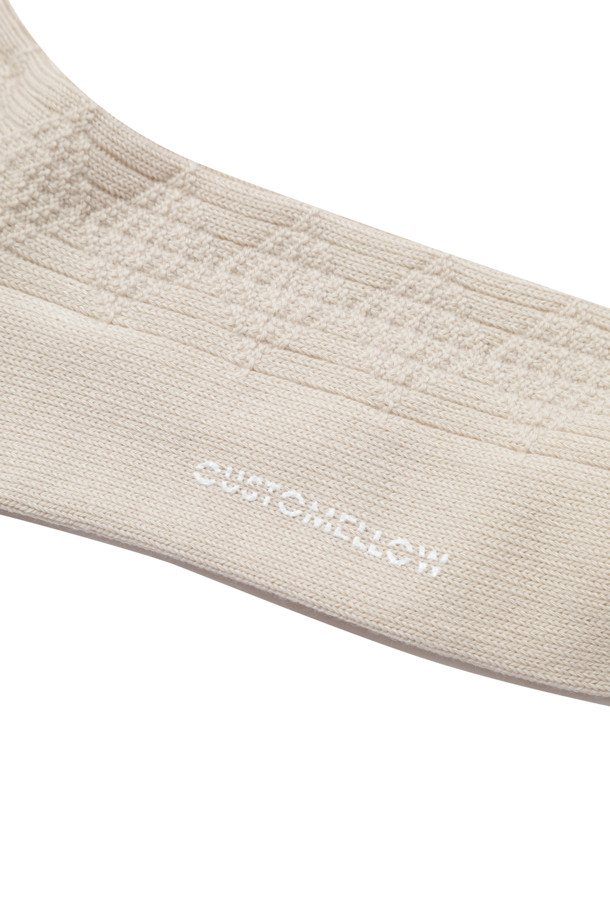 CUSTOMELLOW - 양말 - Ivory Rib Socks