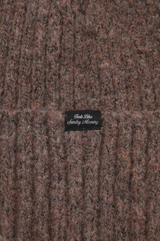 CUSTOMELLOW - 모자 - [SAY TOUCHÉ] Brown Wool Blended Beanie