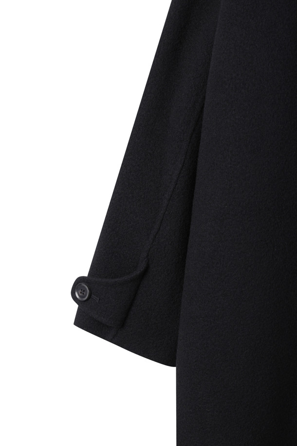 CUSTOMELLOW - 코트 - Black Oversized Fit Wool Coat