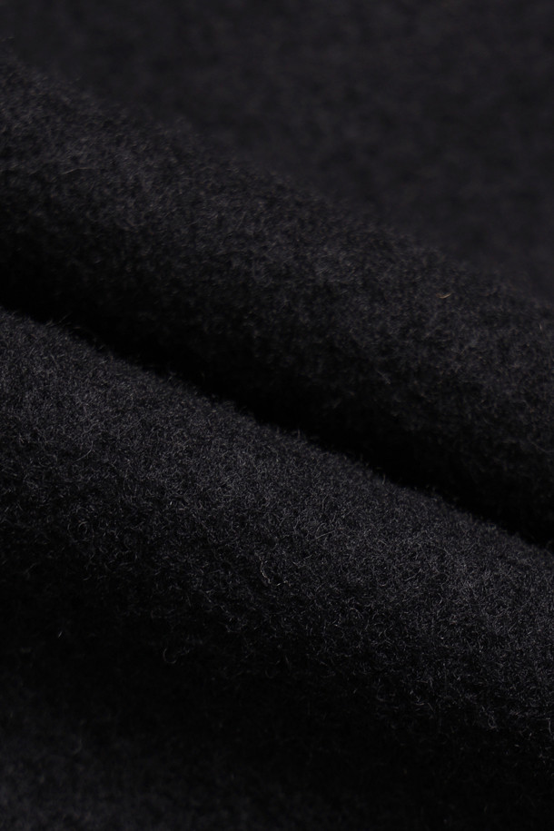 CUSTOMELLOW - 코트 - Black Wool Shawl Collar Coat