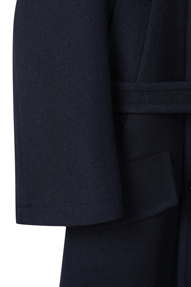 CUSTOMELLOW - 코트 - [HED MAYNER] Navy Wool Peacoat