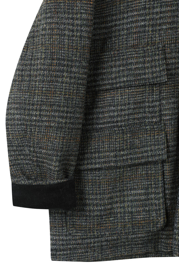 CUSTOMELLOW - 수트/블레이저자켓 - Khaki Harristweed Wool Jacket