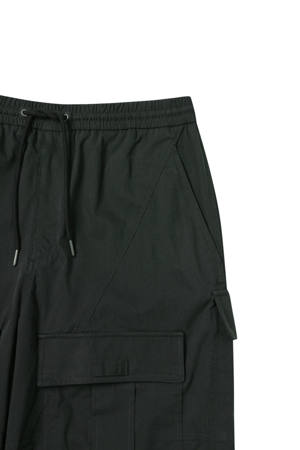 CUSTOMELLOW - 캐주얼팬츠 - Black Cargo Pants