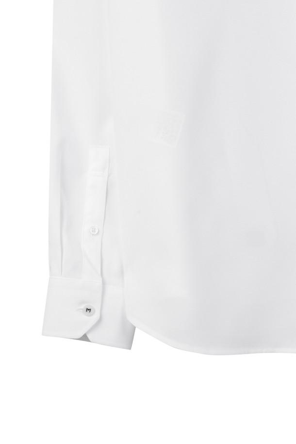 CUSTOMELLOW - 긴팔셔츠 - White Wide Collar Dress shirt