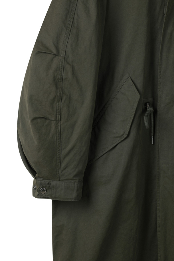 CUSTOMELLOW - 블루종/점퍼 - Khaki Hood Liner Field Coat