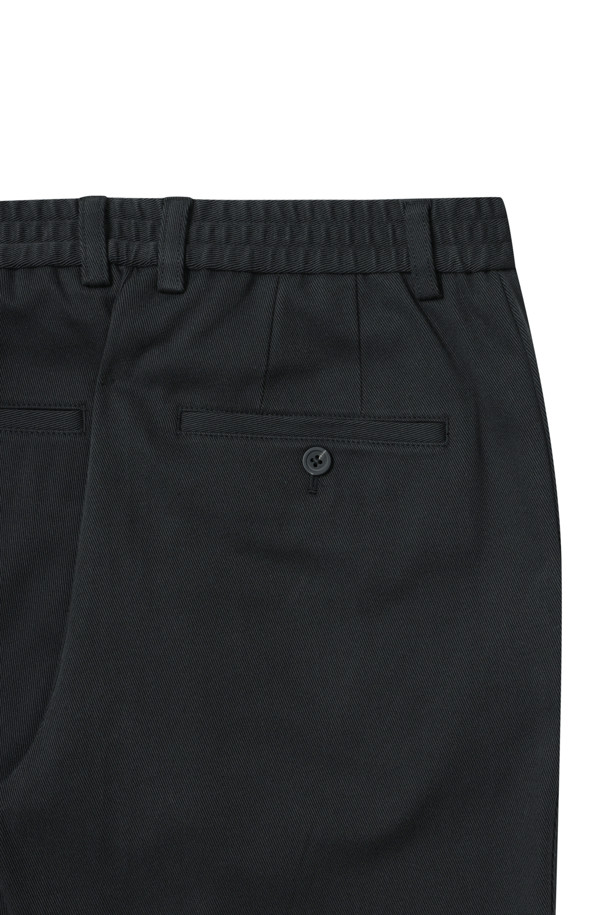 CUSTOMELLOW - 팬츠 - [Outlet] Black Slim Fit Cotton Pants