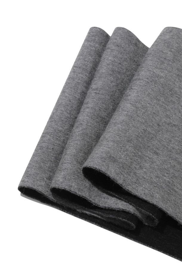 CUSTOMELLOW - 스카프/머플러 - Black Cashmere Blended Reversible Muffler