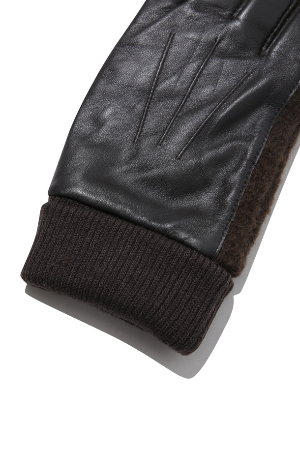 CUSTOMELLOW - 기타소품 - Brown Leather Gloves