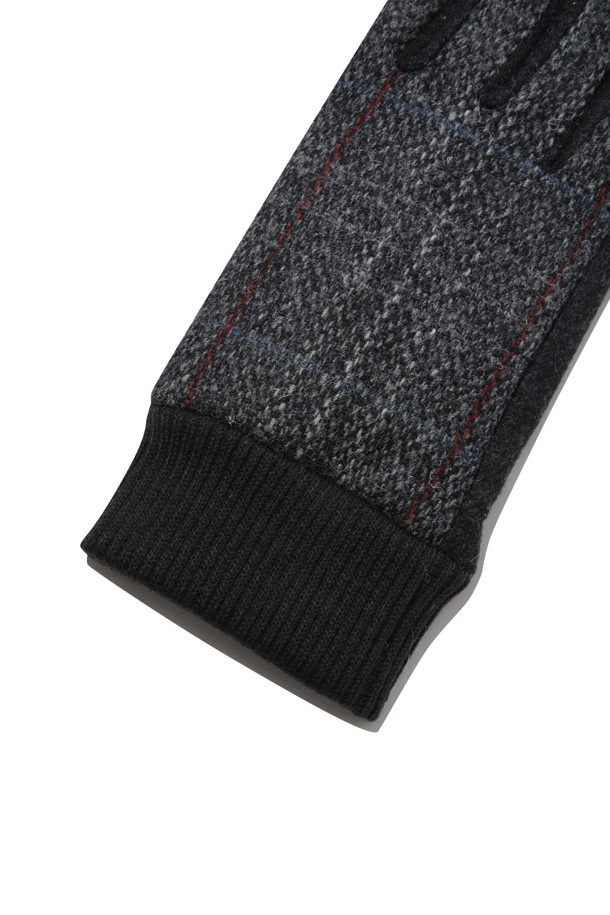 CUSTOMELLOW - 스카프/머플러 - Grey Harristweed Wool Gloves