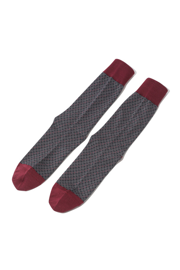 CUSTOMELLOW - 양말 - formal micro check socks