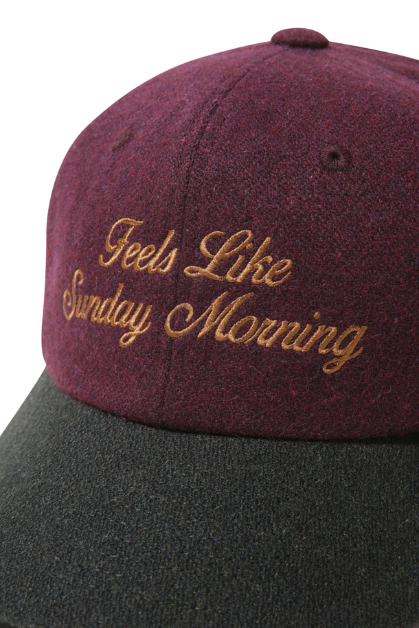 CUSTOMELLOW - 모자 - [SAY TOUCHÉ] Wine Embroidery Cap