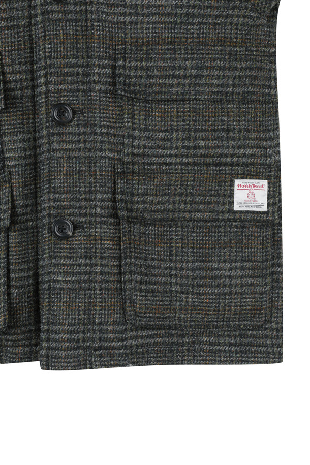 CUSTOMELLOW - 수트/블레이저자켓 - Khaki Harristweed Wool Jacket