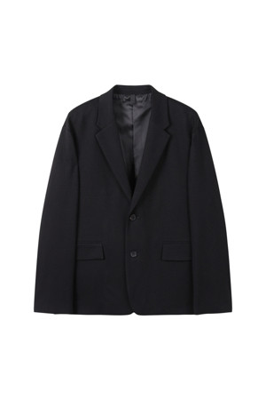 [Outlet] Black Relaxed Fit Setup Jacket