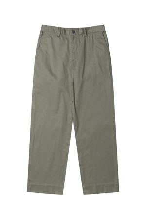 [Outlet] Khaki Straight Fit Cotton Pants