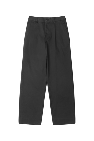 [Outlet] Black Straight Fit Pants