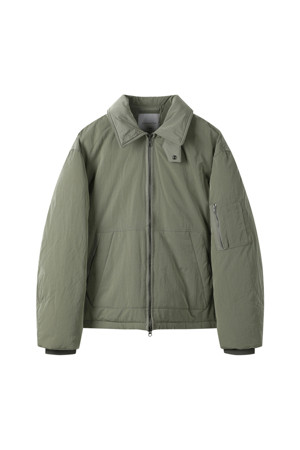 [Outlet] Khaki Short Down Bomber