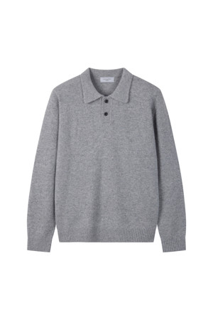 [Outlet] Grey Airwool Collar Sweater