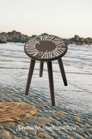 [SAY TOUCHÉ] Brown Sunday Jagae Stool