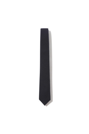 Navy Slim Wool Tie