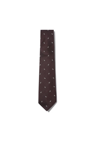 Wine Silk Logo Tie