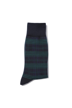 tartan check socks 