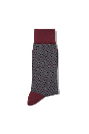 formal micro check socks