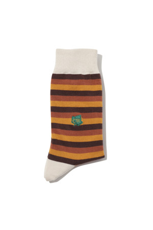 stripe embroidery socks 