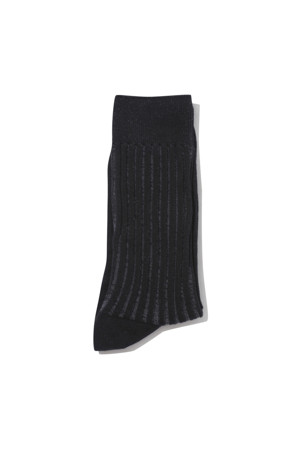 Black Rib Socks